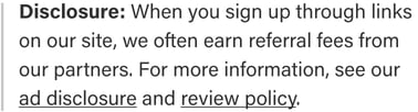 Advertiser Disclosure