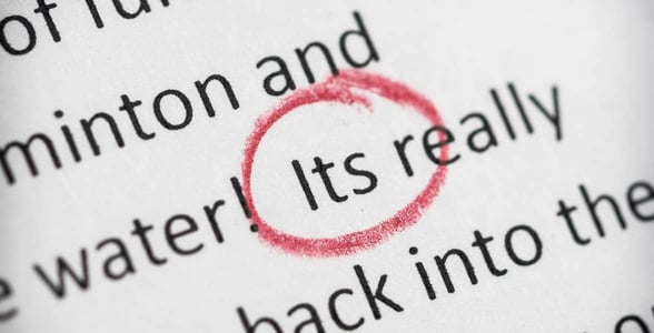 Photo of a grammar mistake
