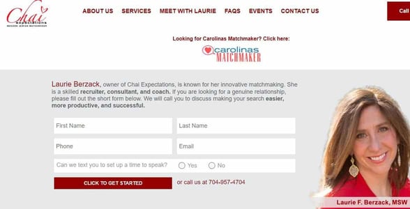 Screenshot of Chai Expectations' website Screenshot of Chai Expectations' website