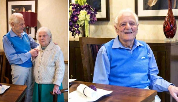 Photo of Betty and Morris, who've been married for 60+ years Photo of Betty and Morris, who've been married for 60+ years