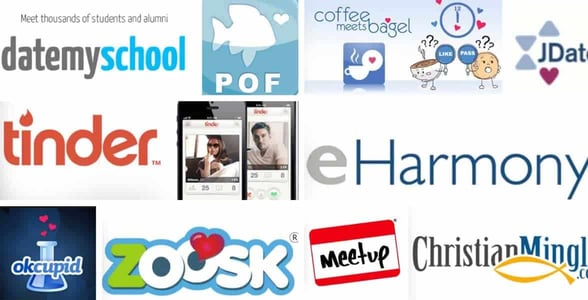 Photo of dating site logos