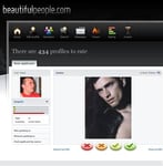 Screenshot of a BeautifulPeople profile