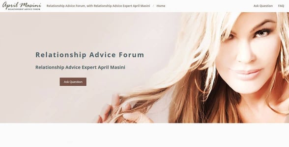 Screenshot of the Relationship Advice Forum