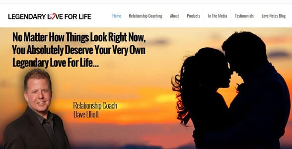 Screenshot from the Legendary Love for Life website Screenshot from the Legendary Love for Life website