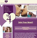 Screenshot of Prescription4Love's homepage