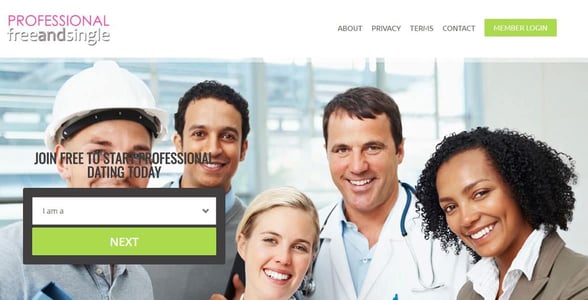 Screenshot of ProfessionalFreeAndSingle.com Screenshot of ProfessionalFreeAndSingle.com