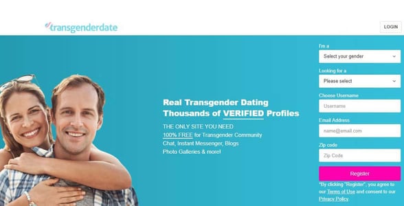 Screenshot of TransgenderDate.com Screenshot of TransgenderDate.com