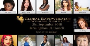 Screenshot of the Global Empowerment Woman Summit event page