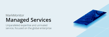 Screenshot of MarkMonitor Managed Services portal