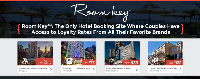 Room Key Only Hotel Booking Site Where Couples Have Access To Loyalty Rates From Favorite Brands