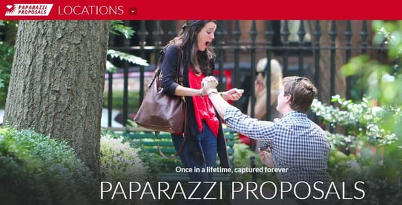 Screenshot of the Paparazzi Proposals website Screenshot of the Paparazzi Proposals website