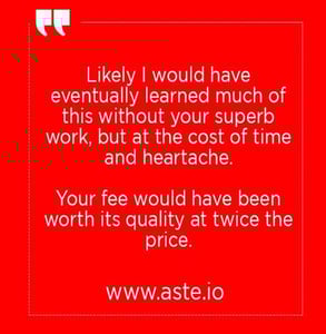 An Aste testimonial An Aste testimonial
