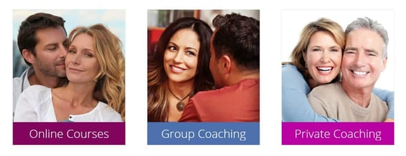 Screenshot of Jonathon Aslay's coaching products