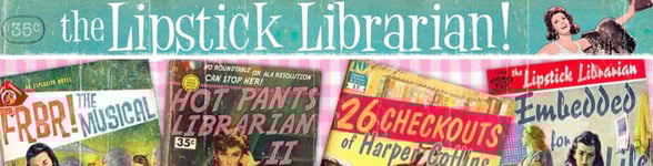 Screenshot of the Lipstick Librarian website