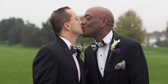 Photo of Brian Rzepczynski and his husband Photo of Brian Rzepczynski and his husband