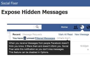 Screenshot of Social Fixer's tools Screenshot of Social Fixer's tools