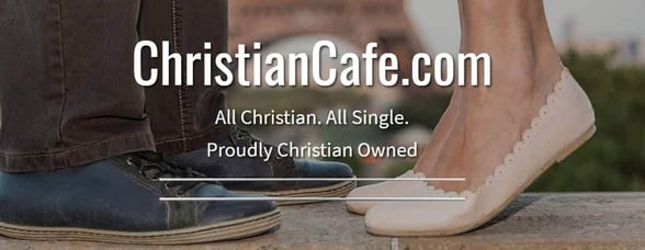 Screenshot of the ChristianCafe.com homepage