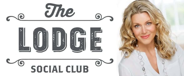 The Lodge Social Club logo and Founder Kailen Rosenberg