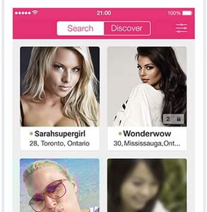 Screenshot of Ashley Madison's profiles Screenshot of Ashley Madison's profiles