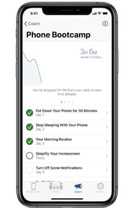 Screenshot of Moment's Phone Bootcamp