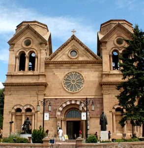 Photo of a cathedral in Santa Fe