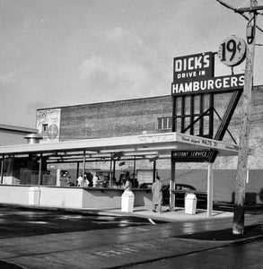 Photo of the original Dick's Drive In