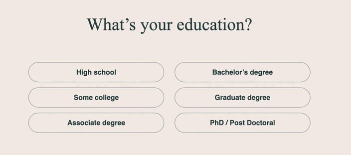 Education question