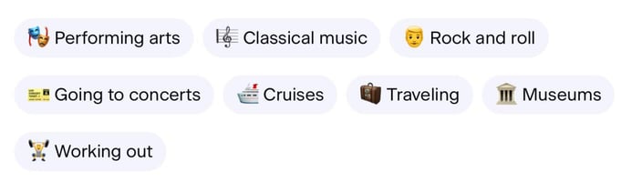 OurTime interests