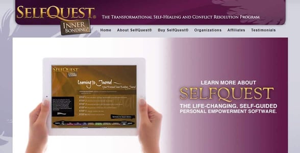 Screenshot from SelfQuest Screenshot from SelfQuest