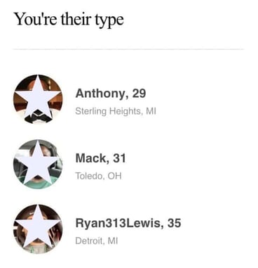 You're Their Type match suggestions