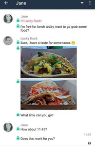 Screenshot of Librem One's chat feature