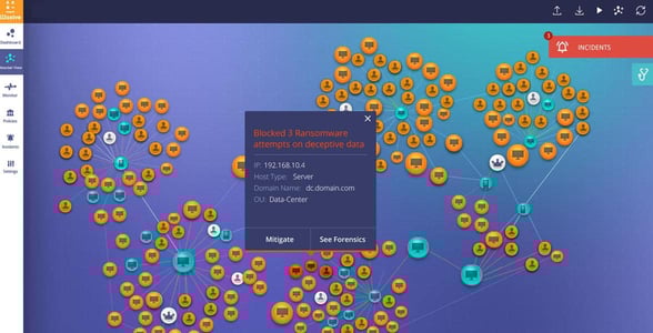 Screenshot of the Illusive Management Platform