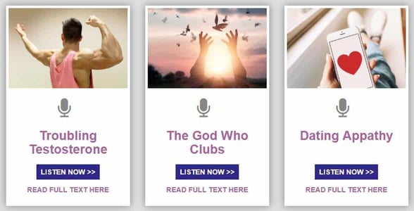 Screenshot of Mating Matters podcasts