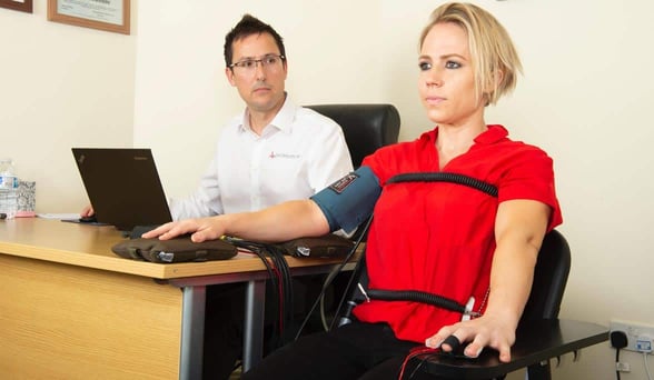 Photo of a Lie Detectors UK polygraph test Photo of a Lie Detectors UK polygraph test