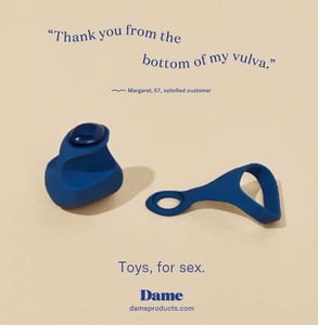 One of the Dame ads rejected by the MTA One of the Dame ads rejected by the MTA