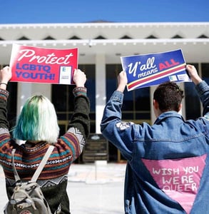 Photo of LGBTQ+ activists