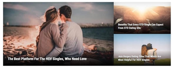 Screenshot of HDatingSites.com homepage Screenshot of HDatingSites.com homepage