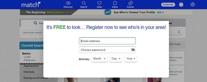 Match Free Trial