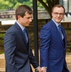 Photo of Mayor Pete Buttigieg and his husband