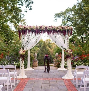 Photo of a wedding ceremony at Gramercy Mansion