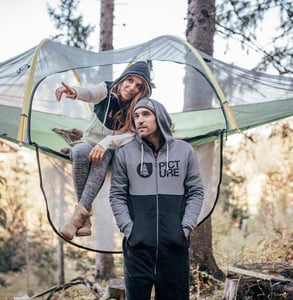 Photo of a couple in a Tentsile tree tent Photo of a couple in a Tentsile tree tent