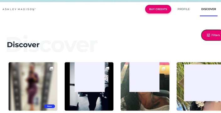 Ashley Madison Discover page Ashley Madison Discover page