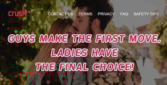 Screenshot from the Crush website Screenshot from the Crush website