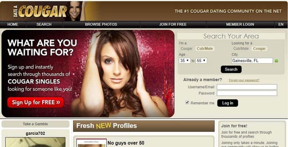 Screenshot of Date a Cougar