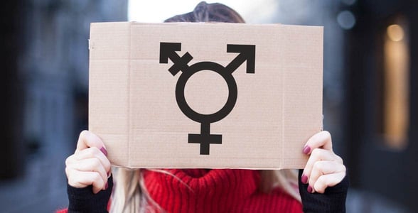 Photo of the transgender symbol