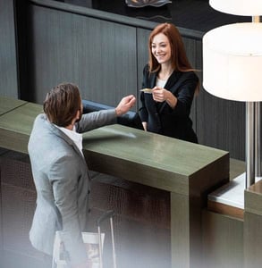Photo of a hotel reception