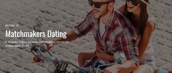 Screenshot of Matchmakers Dating website