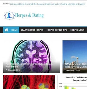 Screenshot of HerpesNDating.com
