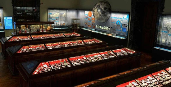 Photo of the meteorite display