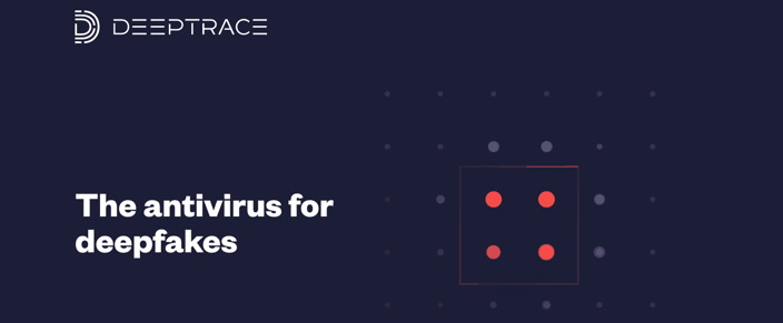 Screenshot from Deeptrace website